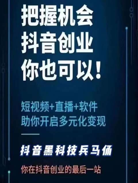 带你了解抖音*********创业项目，这套玩法完全颠覆你对短视频与直播间热度的观点！