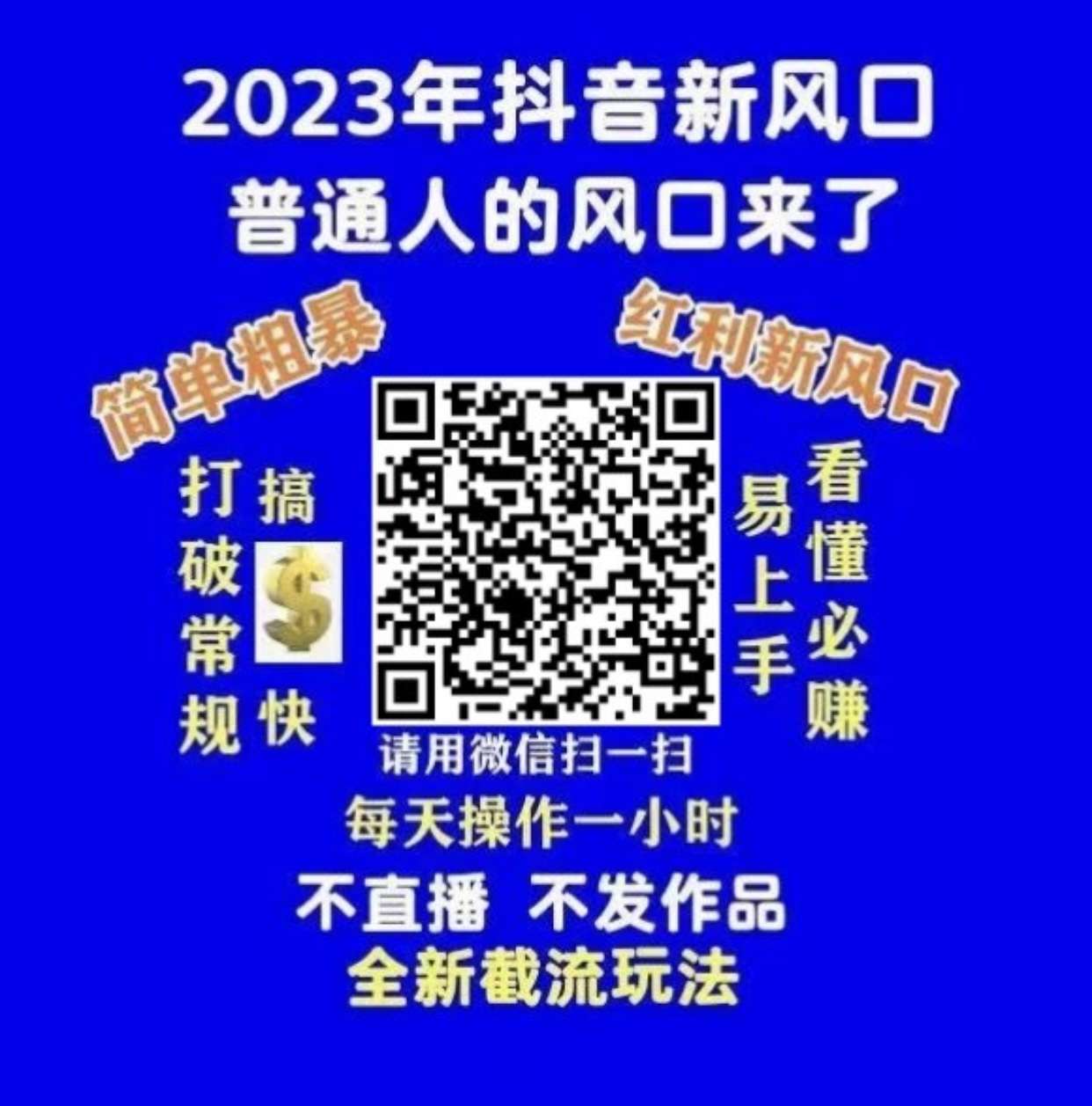 好项目的⑤大黄金标准：抖音*******全.都符合，抓住方式方法让你不走弯路